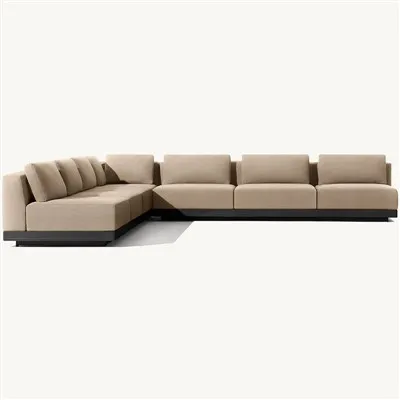 Sofá de canto para área externa